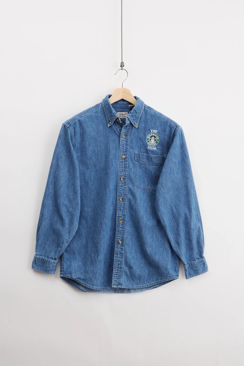 L.L. Bean Starbucks denim shirt (S)