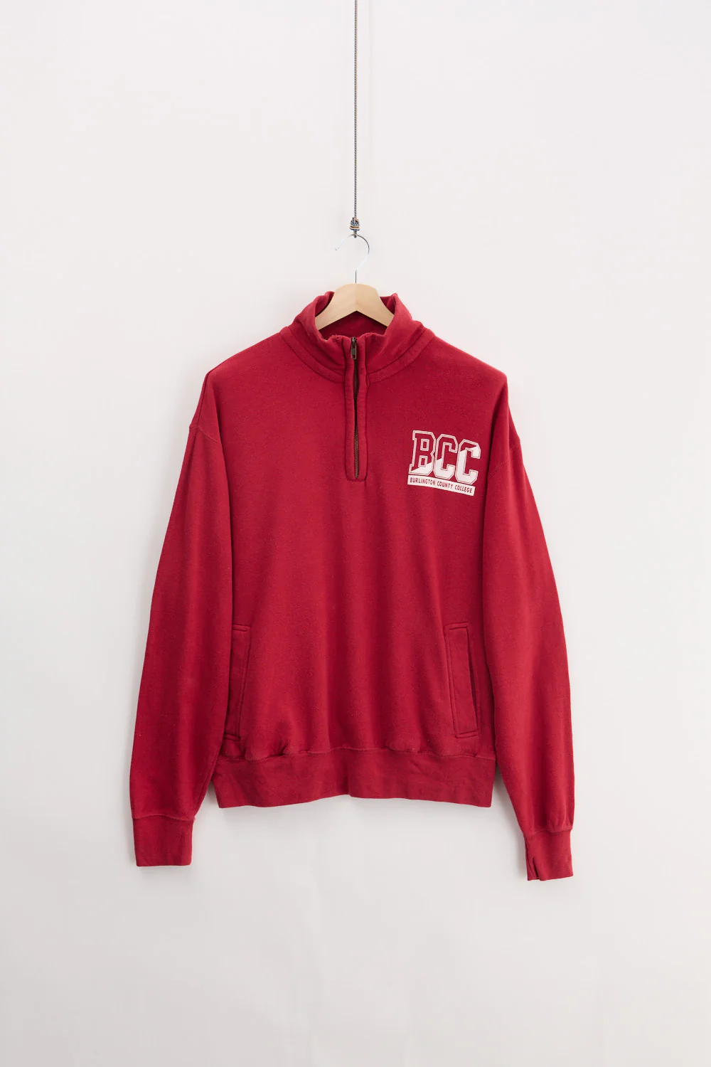 90's Vintage Burlington College Quarter Zip (S)