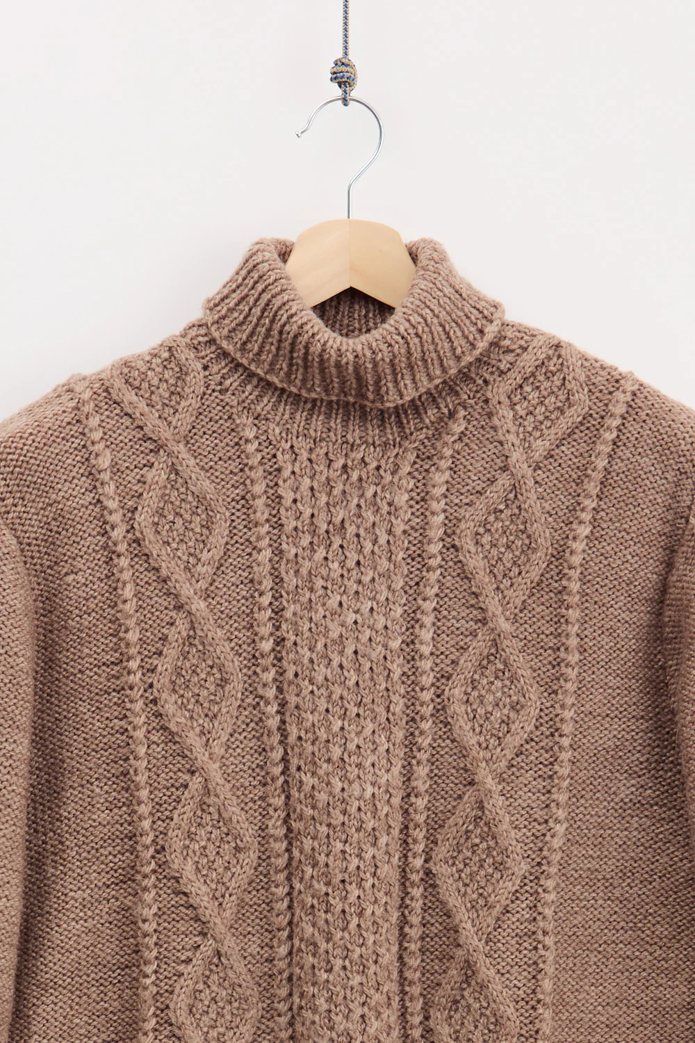 Traditional Irish Aran Knitted Turtleneck (L) - Image 2
