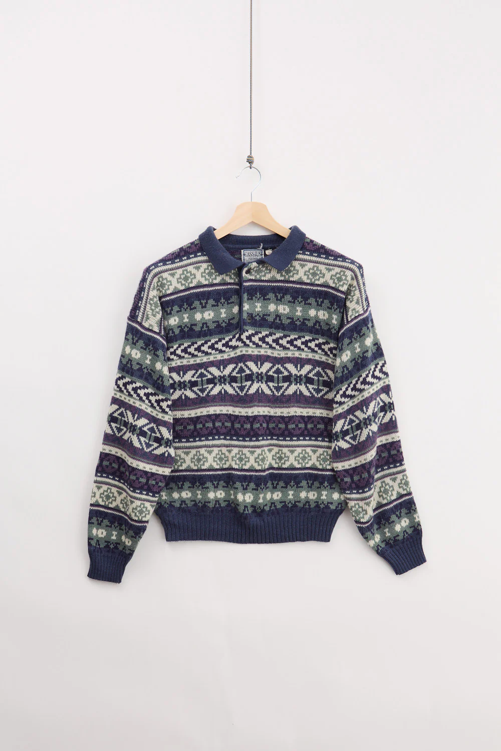 Traditional Norwegian Knitted Polo (S)