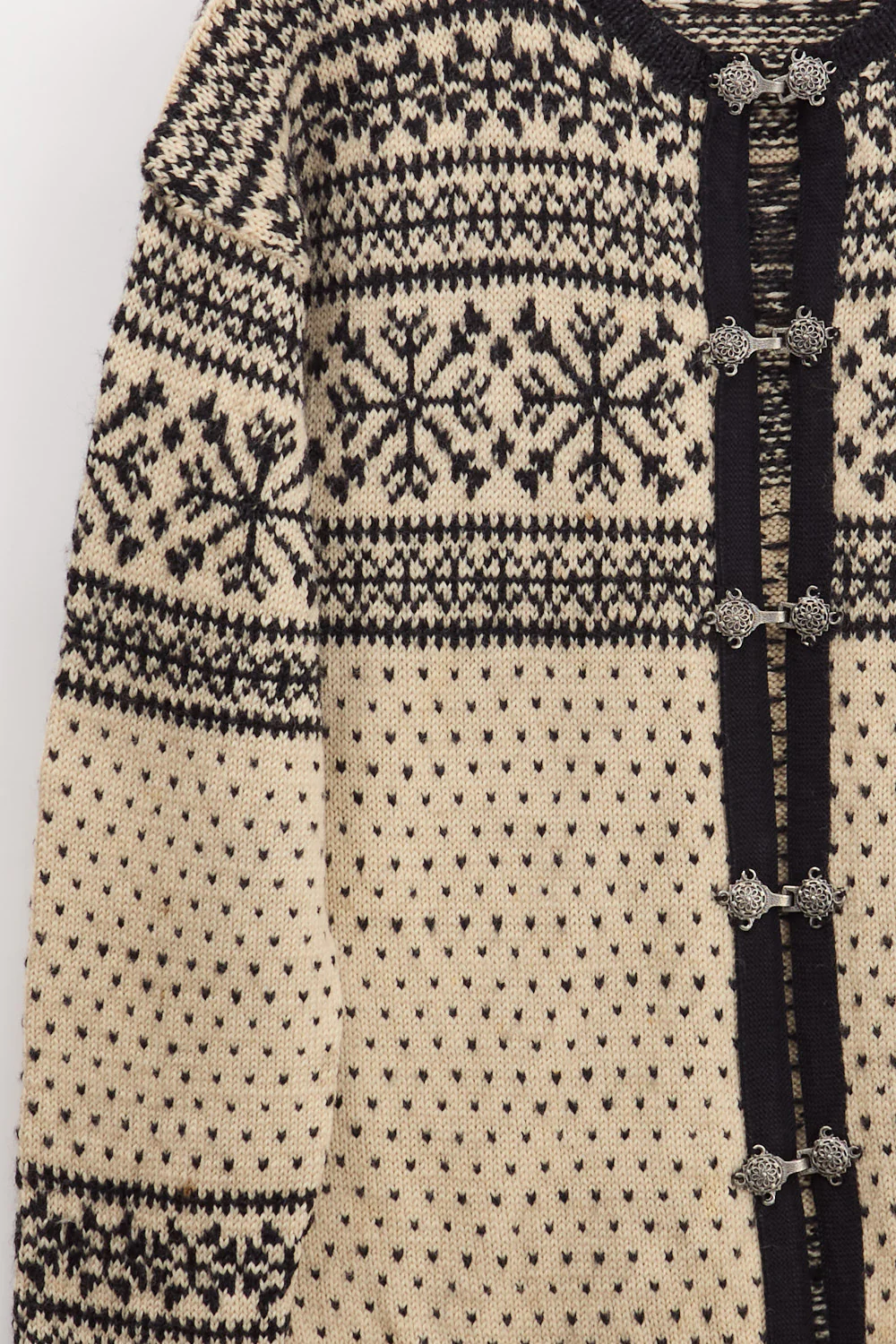 60's Dale of Norway Traditional Knitted Cardigan (L) - Image 3