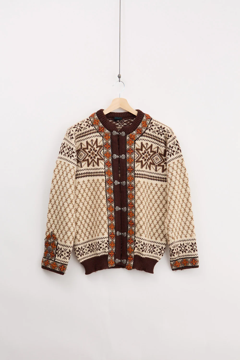 70's Dale of Norway Traditional Knitted Cardigan (M)