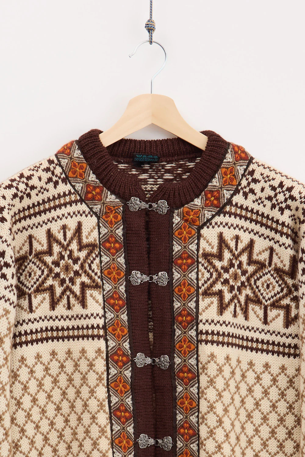70's Dale of Norway Traditional Knitted Cardigan (M) - Image 2