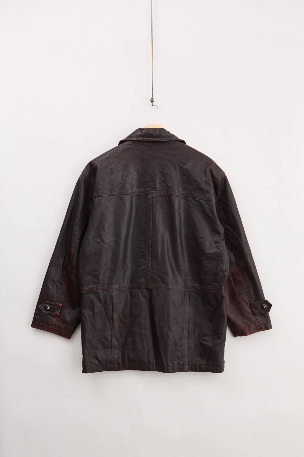 Leather Car Coat (L) - Image 2