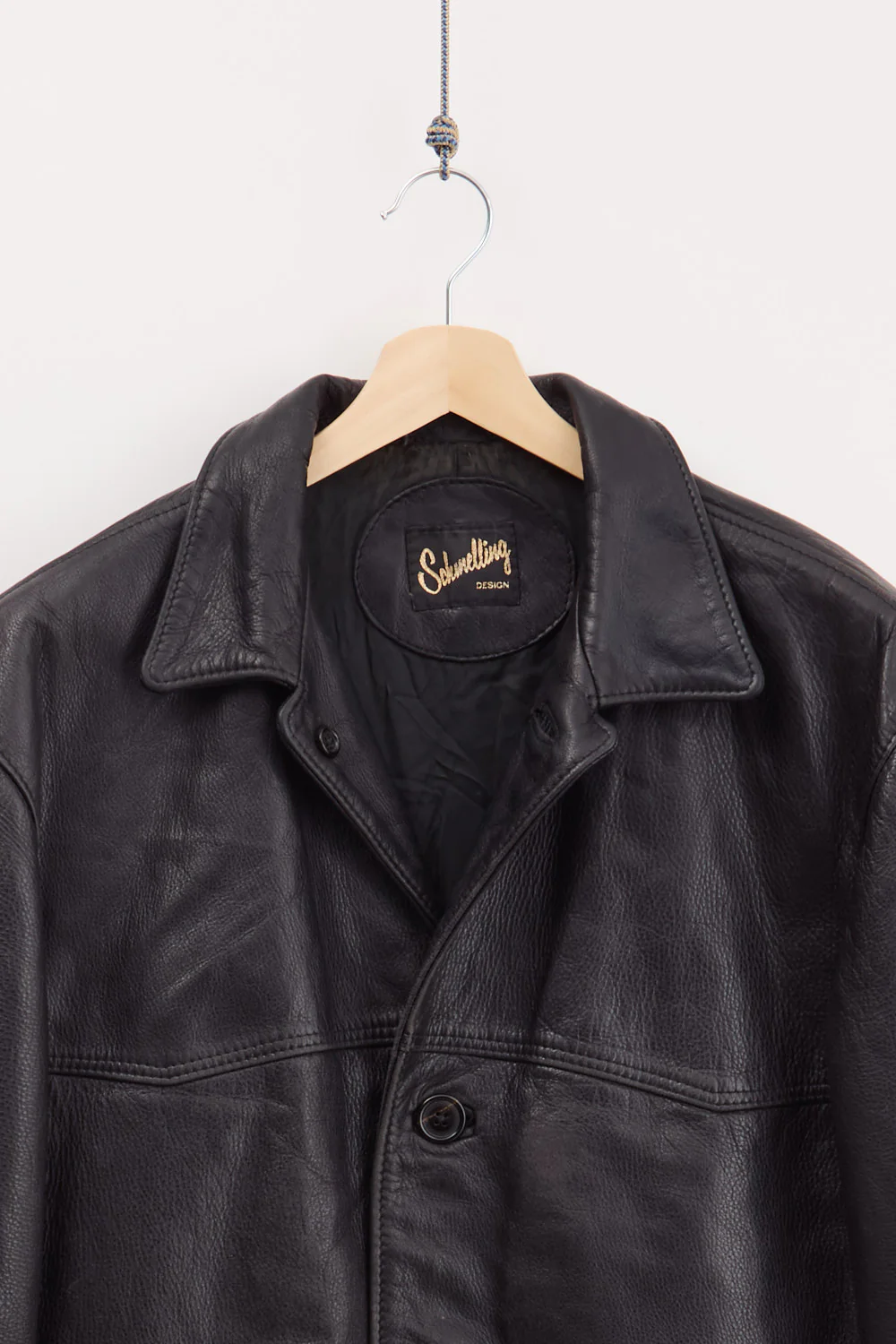 Leather Car Coat (M) - Image 3