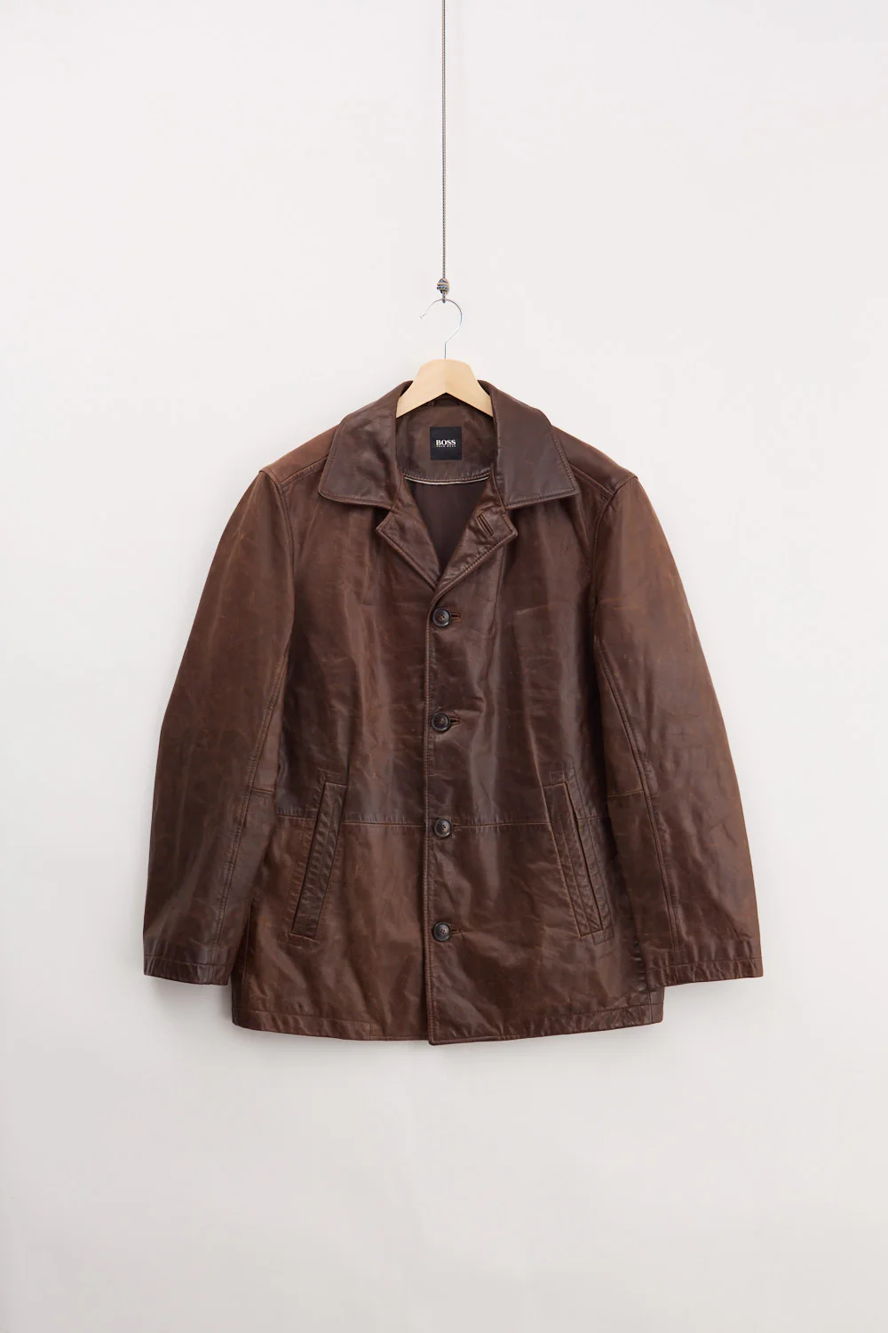 Boss by Hugo Boss Leather Car Coat (M)