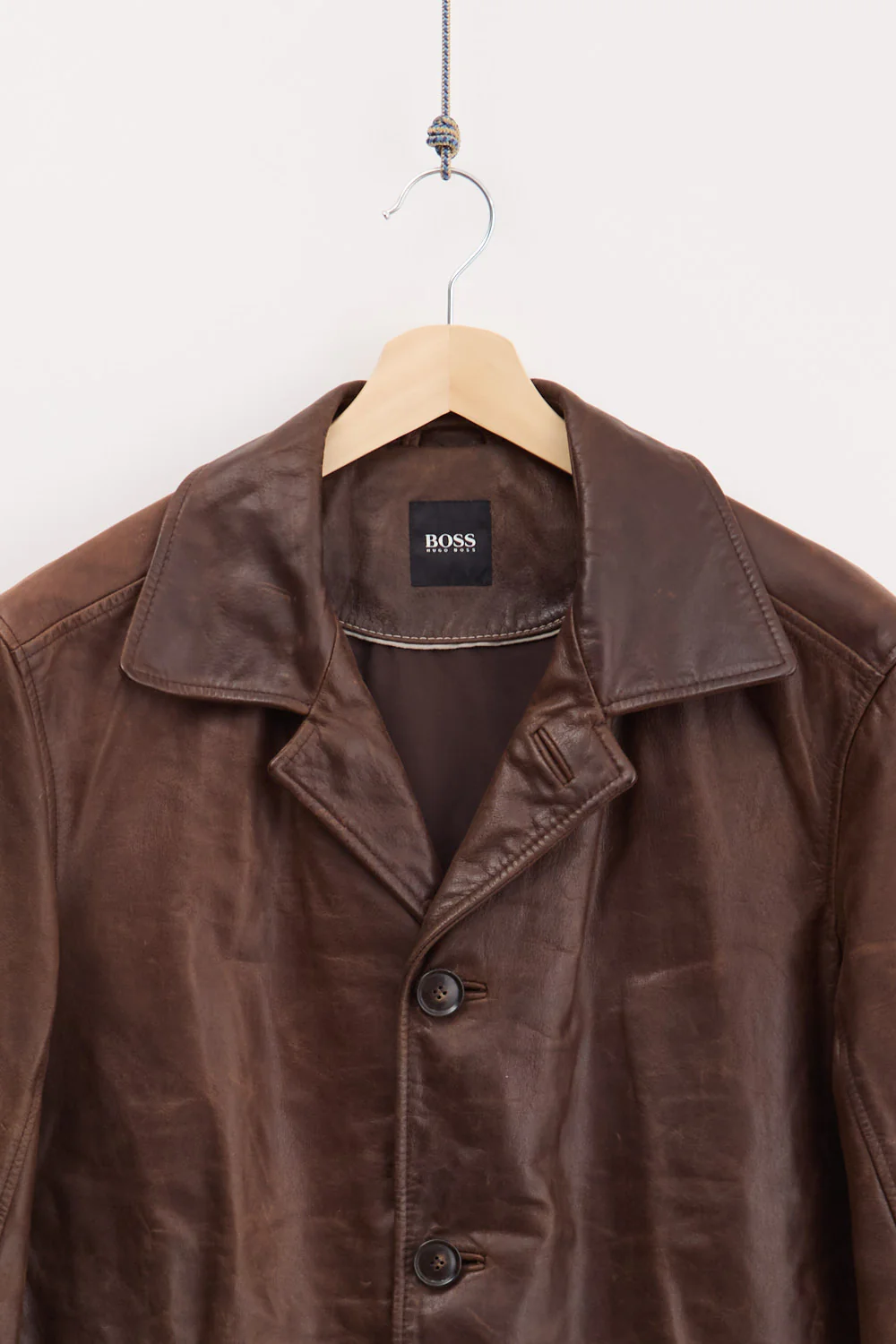 Boss by Hugo Boss Leather Car Coat (M) - Image 3