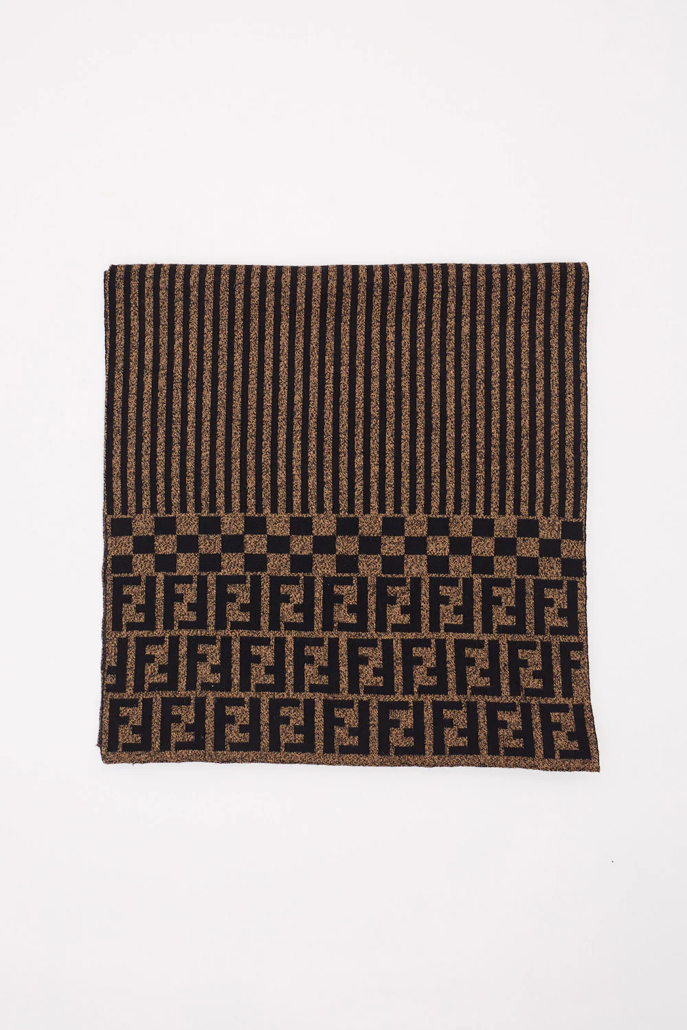 Fendi Striped Logo Scarf (OneSize)