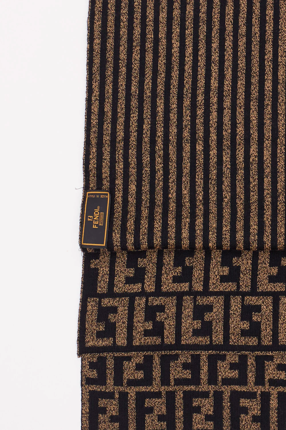 Fendi Striped Logo Scarf (OneSize) - Image 3