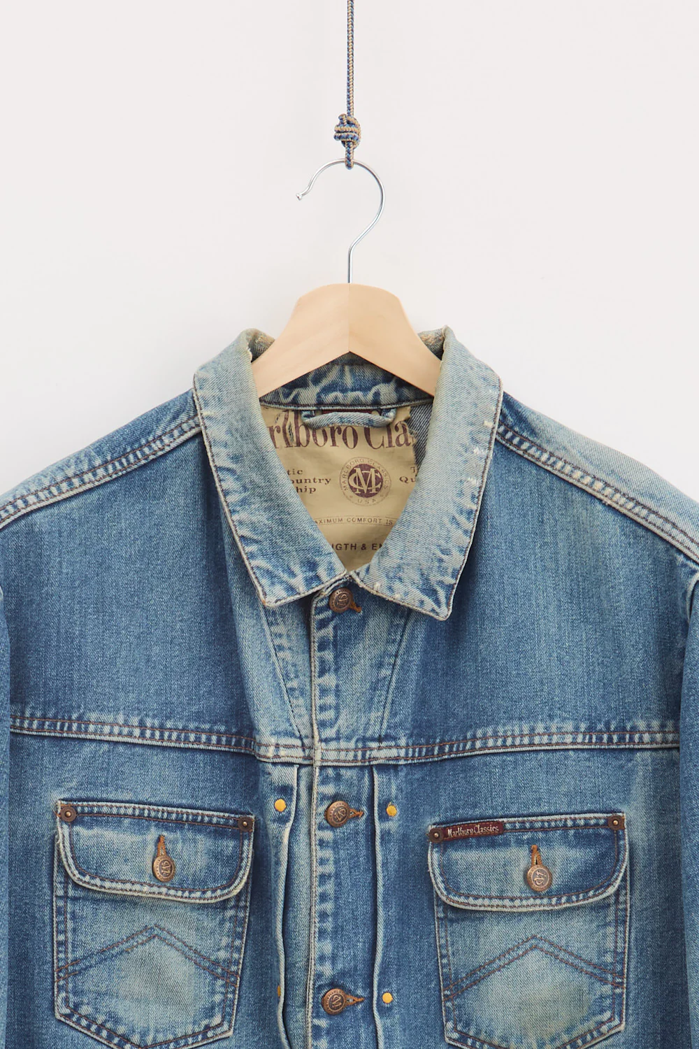 Malboro Classic Heavyweight Denim Jacket (L) - Image 3