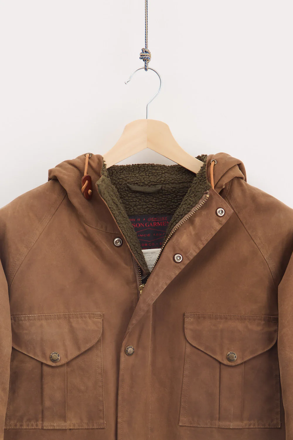 Filson Heavyweight Tin Cloth Waxed Jacket (L) - Image 3