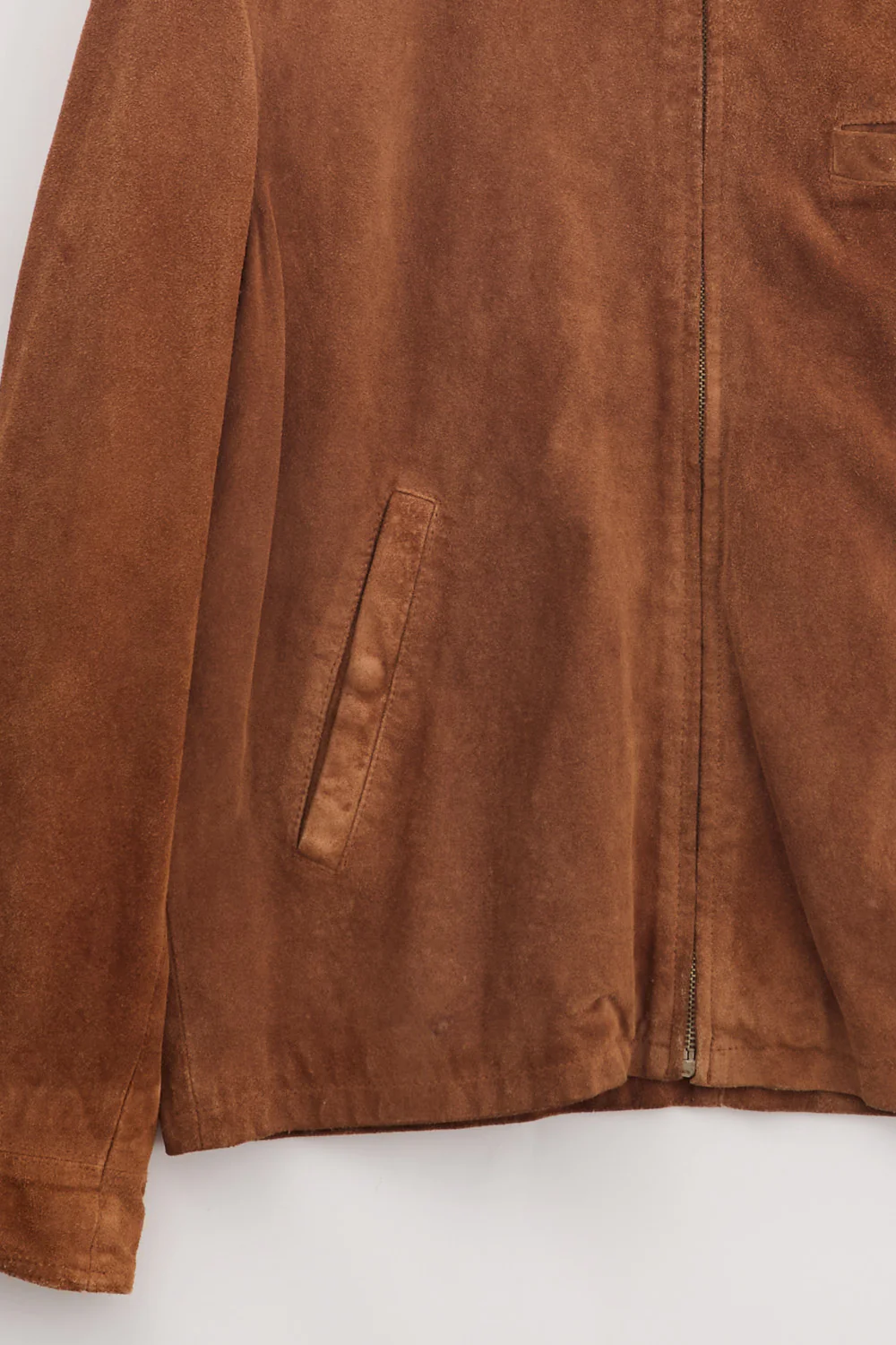Suede Leather Jacket (M) - Image 3