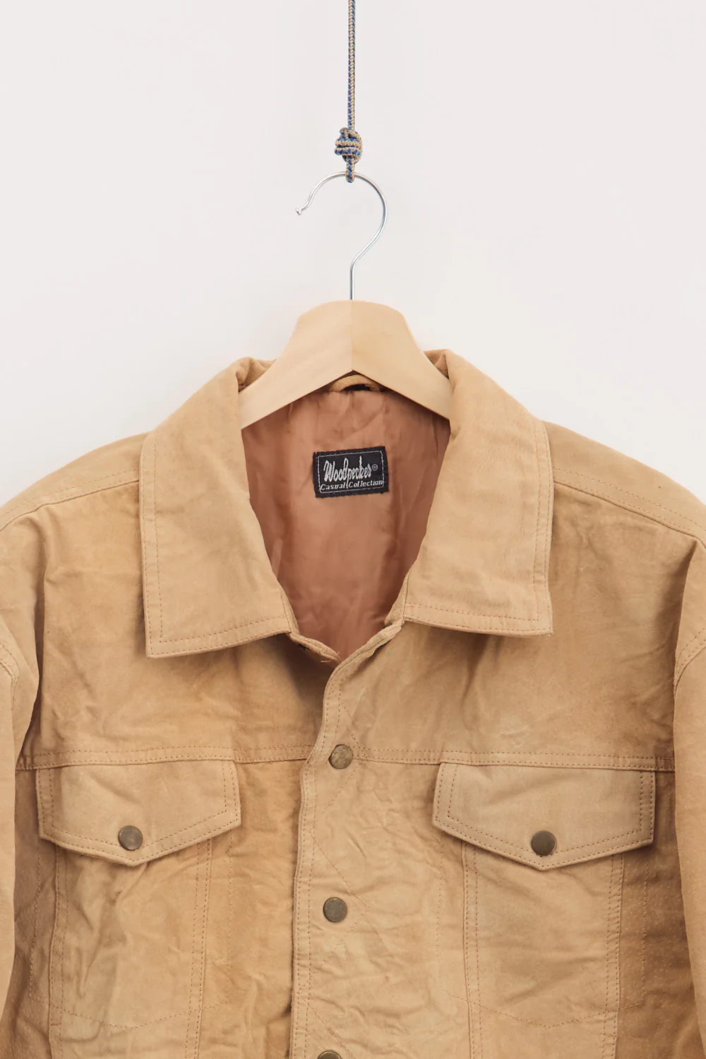 Suede Leather Jacket (S) - Image 3