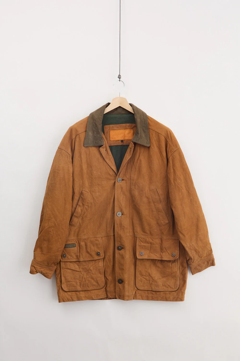 Timberland Heavyweight Numbuck Leather Jacket (L)