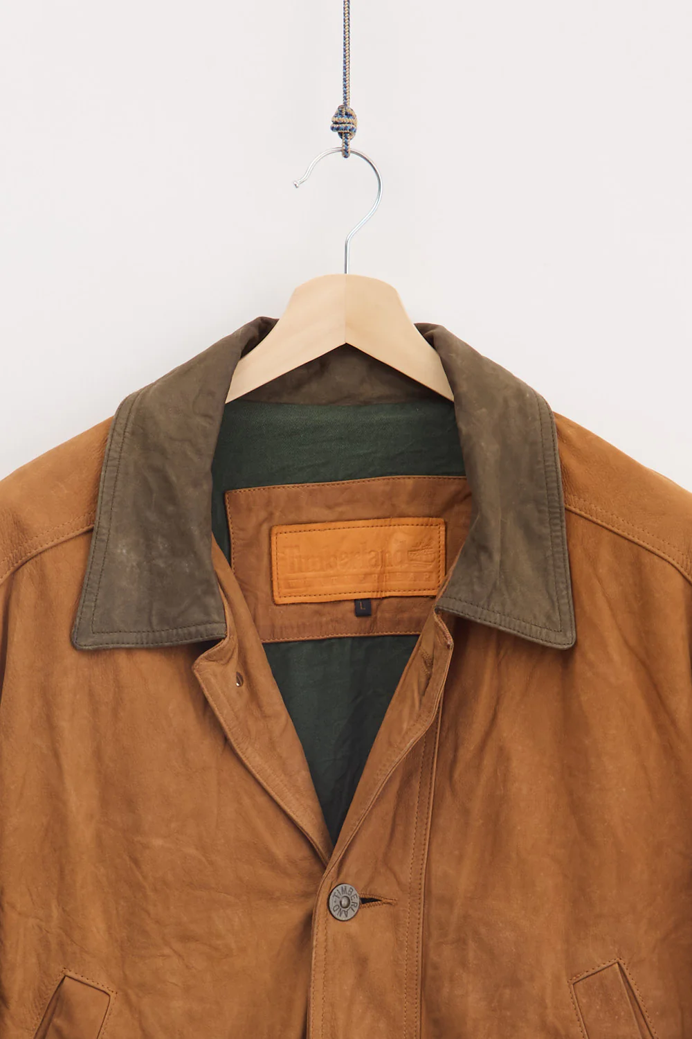 Timberland Heavyweight Numbuck Leather Jacket (L) - Image 3