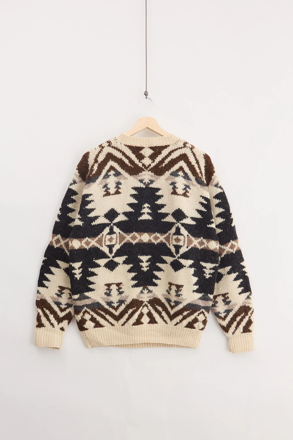 Traditional Handknit Wool Sweater (XL) - Image 2