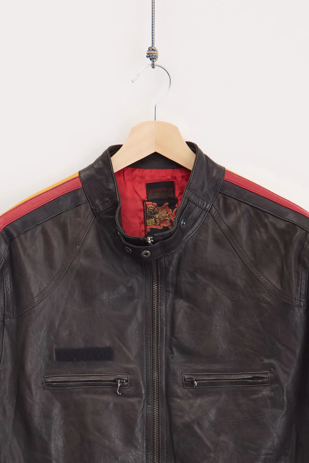 Leather Racing Jacket (M) - Image 2