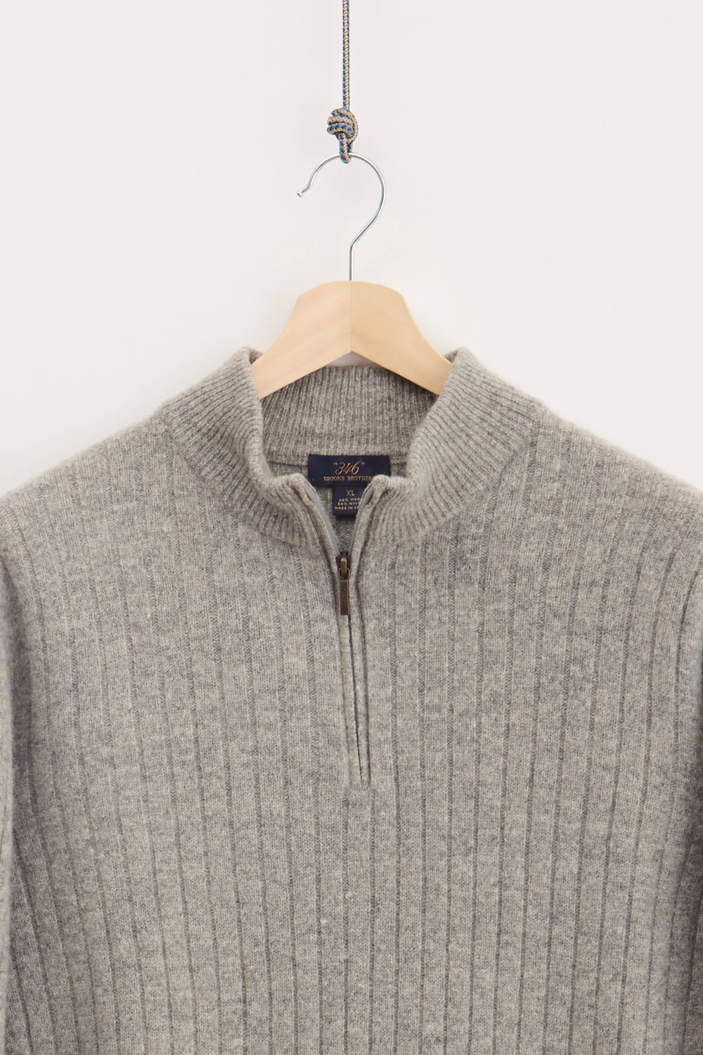 Brooks Brothers 346 Quarter Zip Knit Sweater (XL) - Image 2