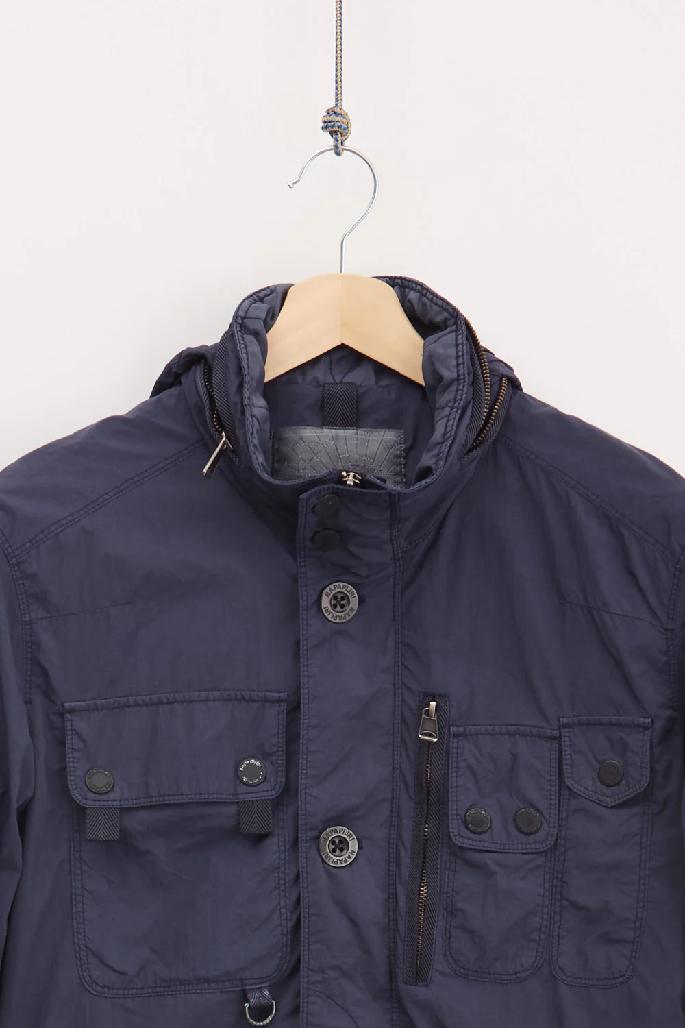 90's Napapijri Sport Windbreaker Jacket (L) - Image 3