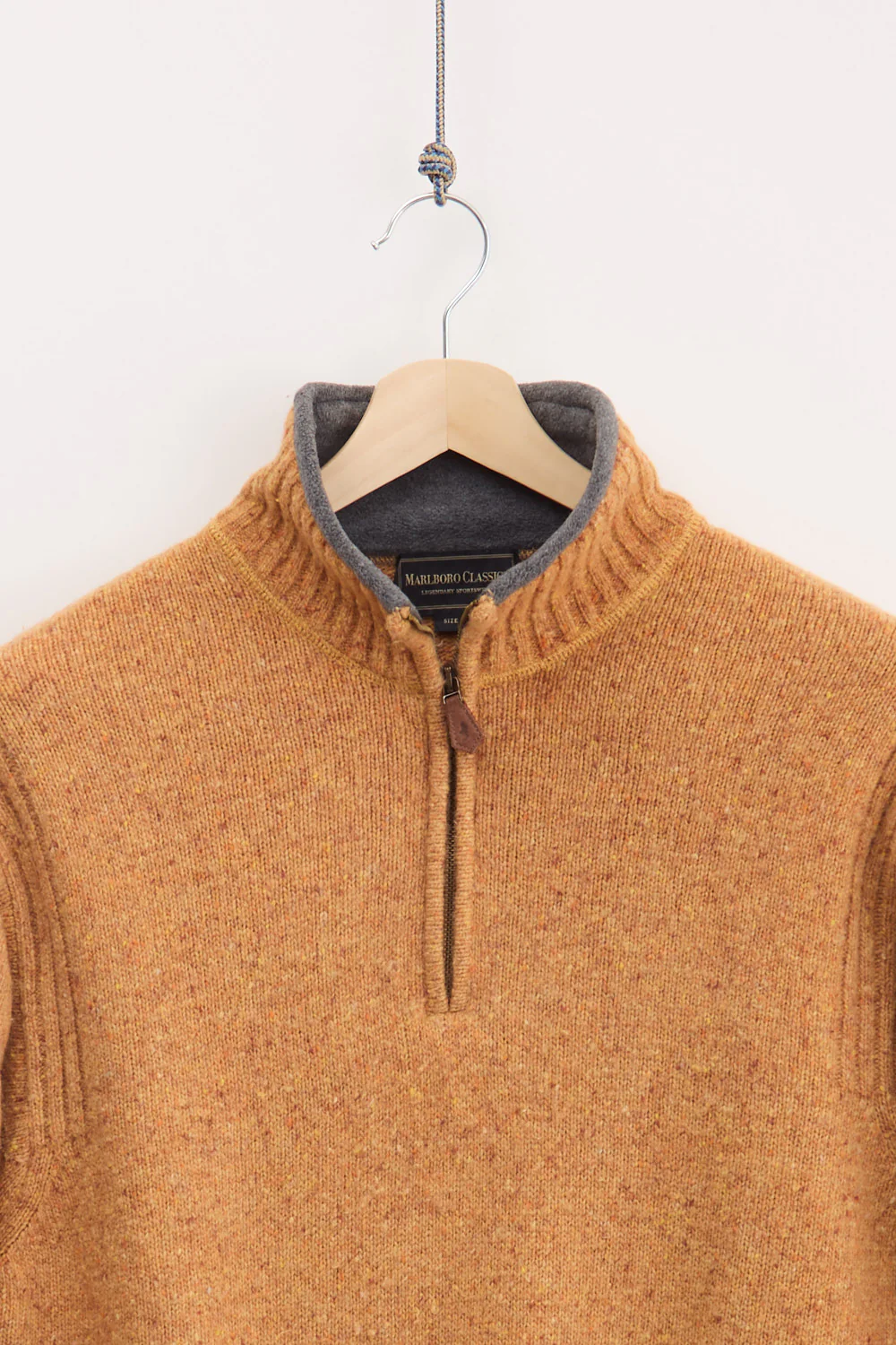 Marlboro Classics Wool Knit Quarter Zip (XL) - Image 2