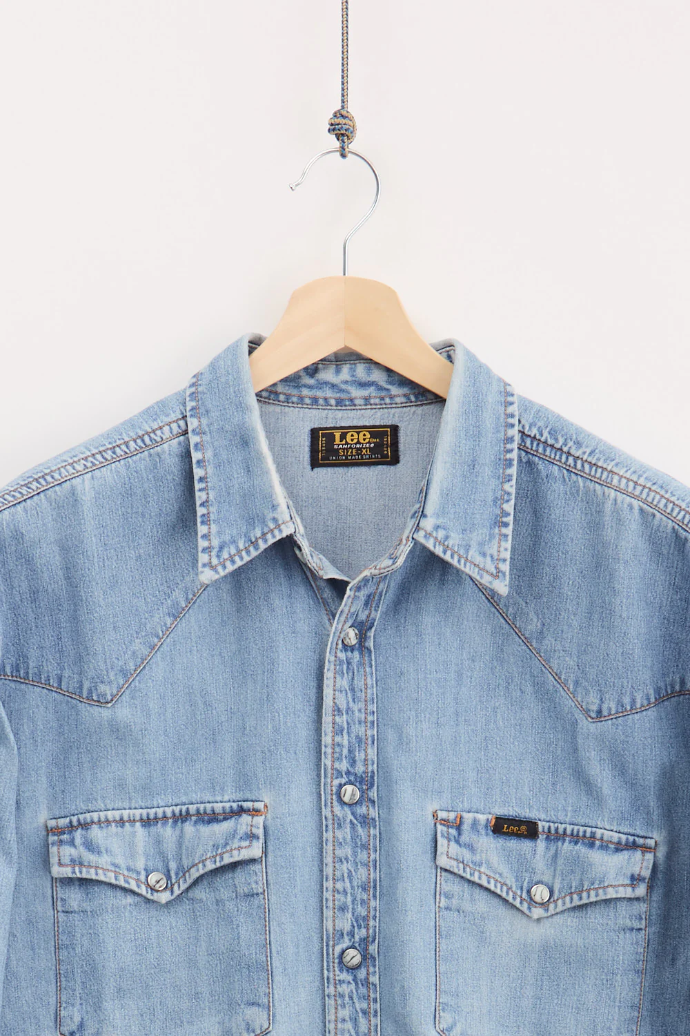 90's Lee Western Denim Shirt (XL) - Image 2