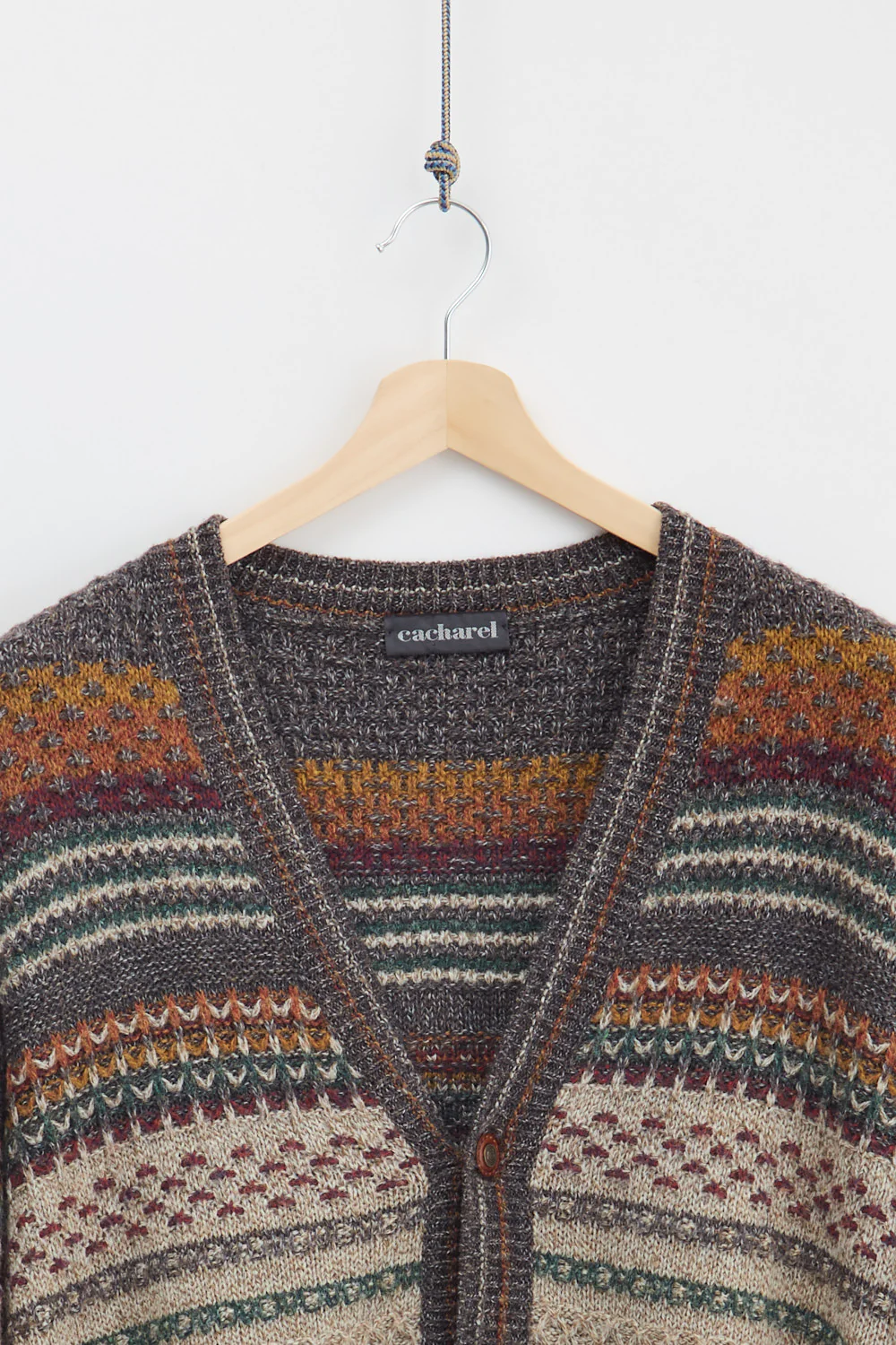 Cacharel Wool Knit Cardigan (XL) - Image 2