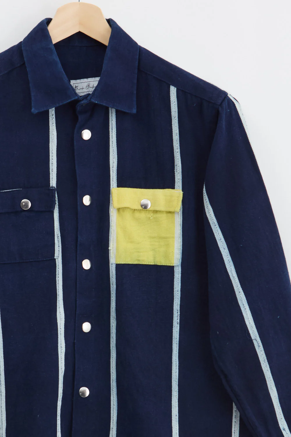 Kente Gentlemen Denim Shirt (L) - Image 2