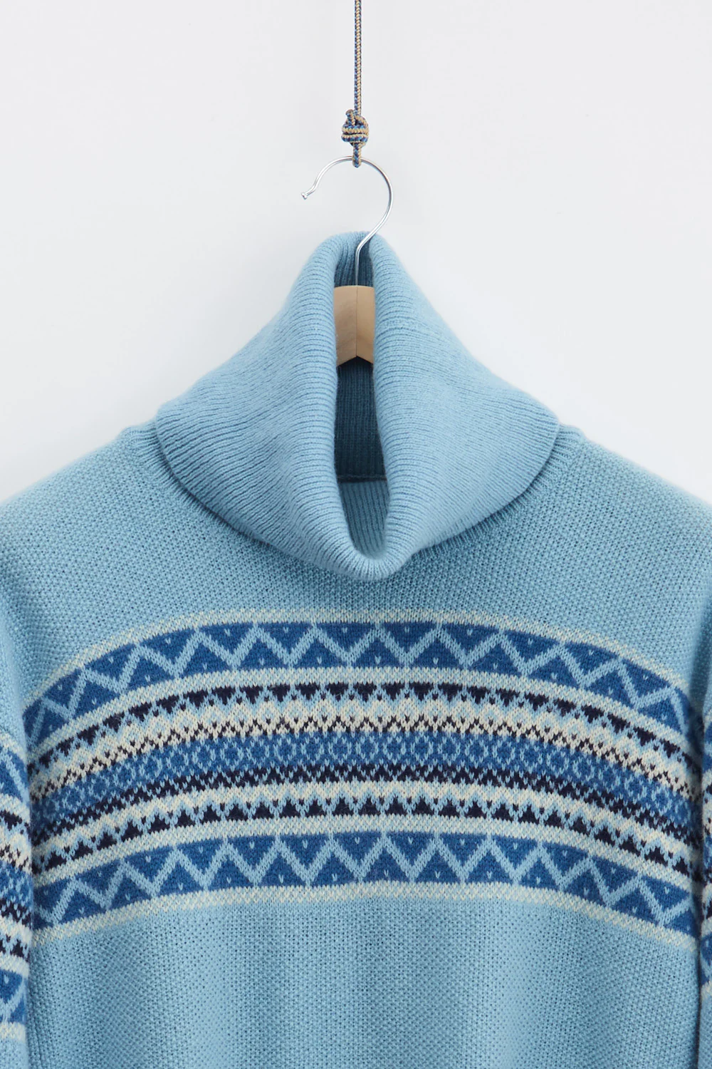 Benetton Traditional Wool Knitted Turtleneck (XL) - Image 2