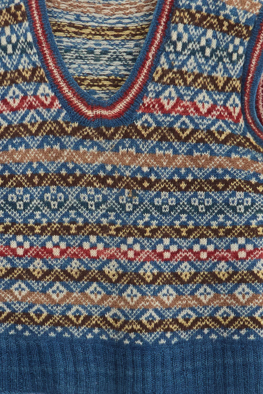 Traditional Norwegian Wool Knitted Vest (XS) - Image 2