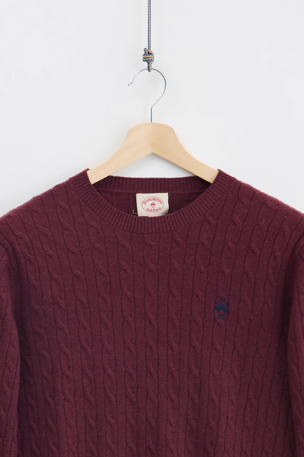 Brooks Brothers Red Fleece Wool Sweater (L) - Image 2