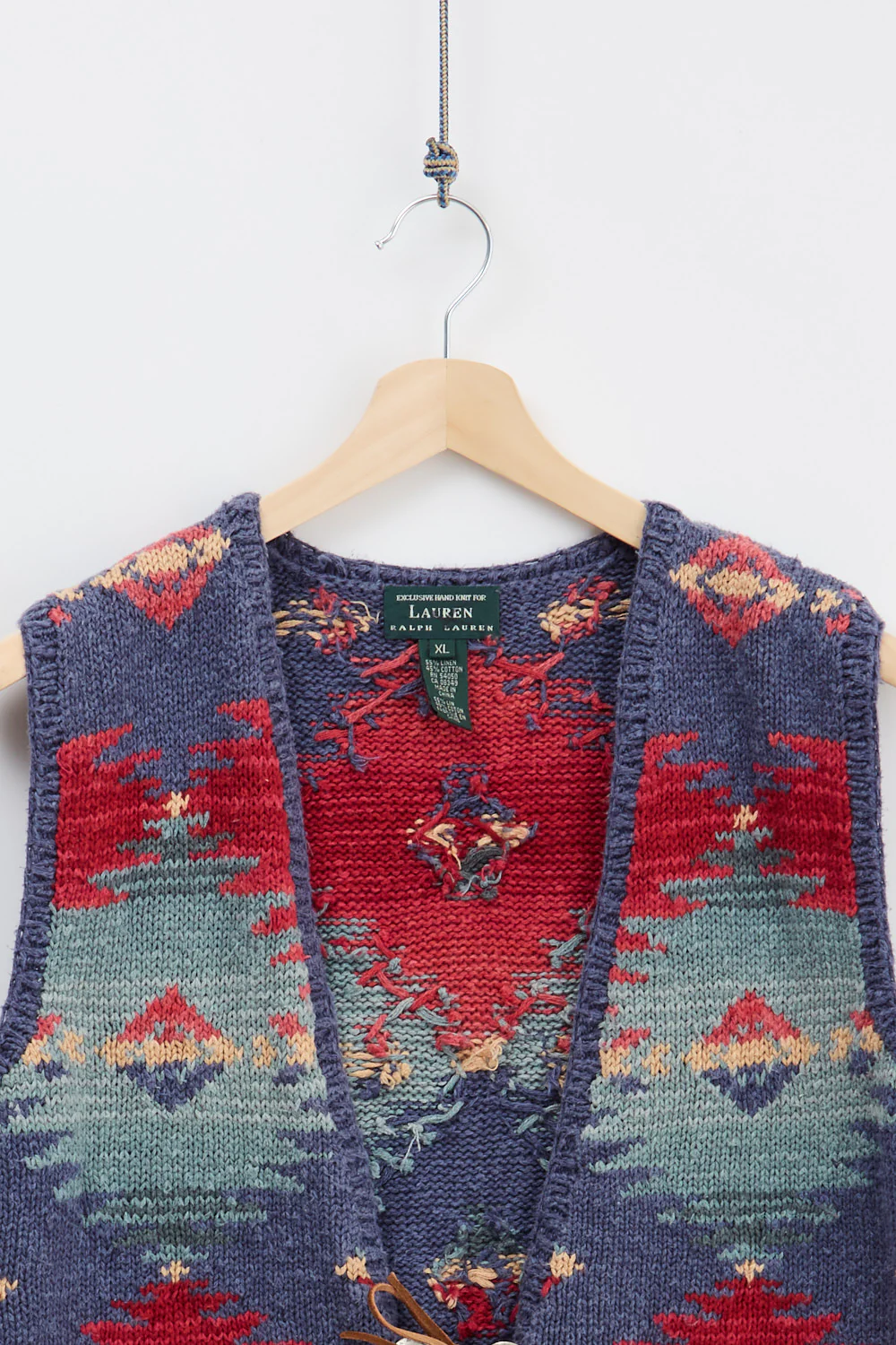 Lauren By Ralph Lauren Hand Knit Cardigan (XL) - Image 3