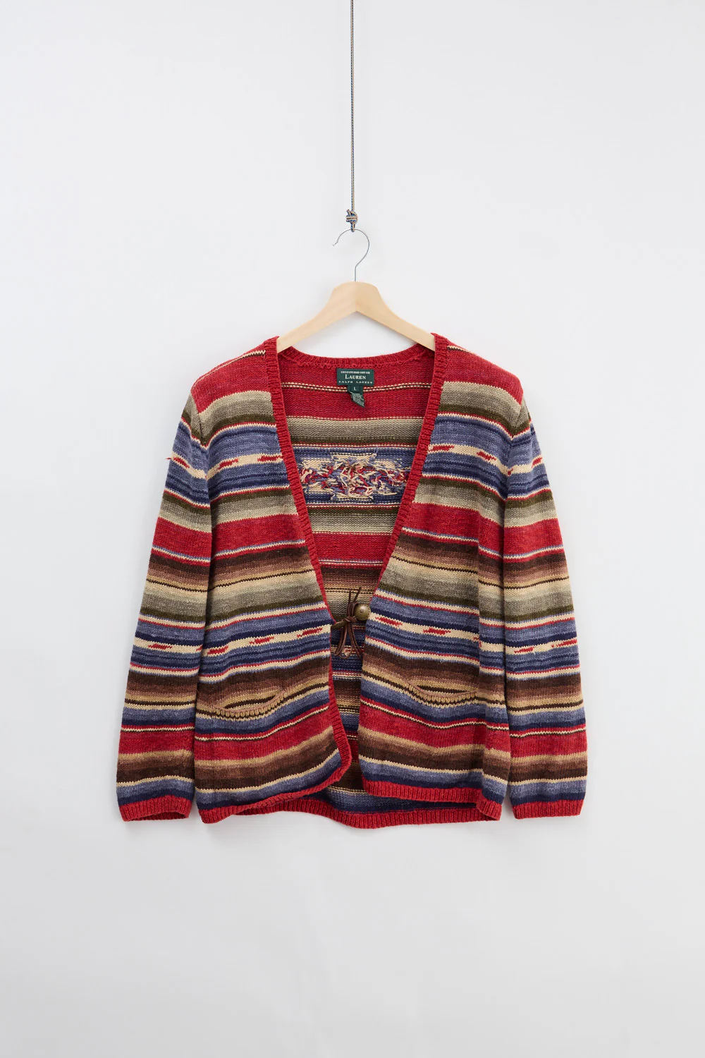 Lauren By Ralph Lauren Hand Knit Cardigan (L)