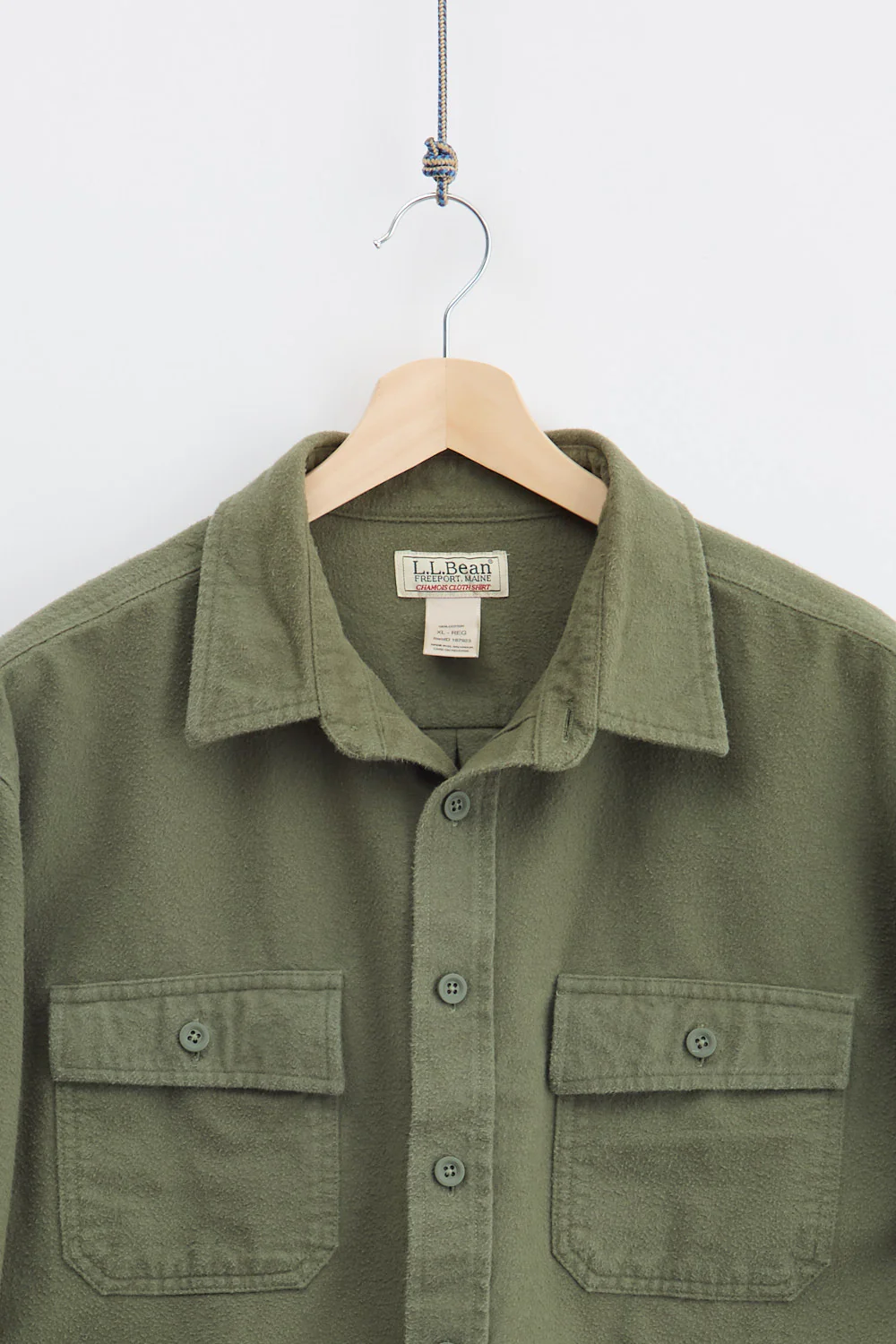 80's L.L. Bean Chamois Cloth Shirt (XL) - Image 2