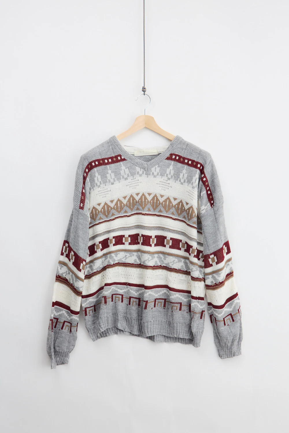 Traditional Wool Knit Sweater (XL)