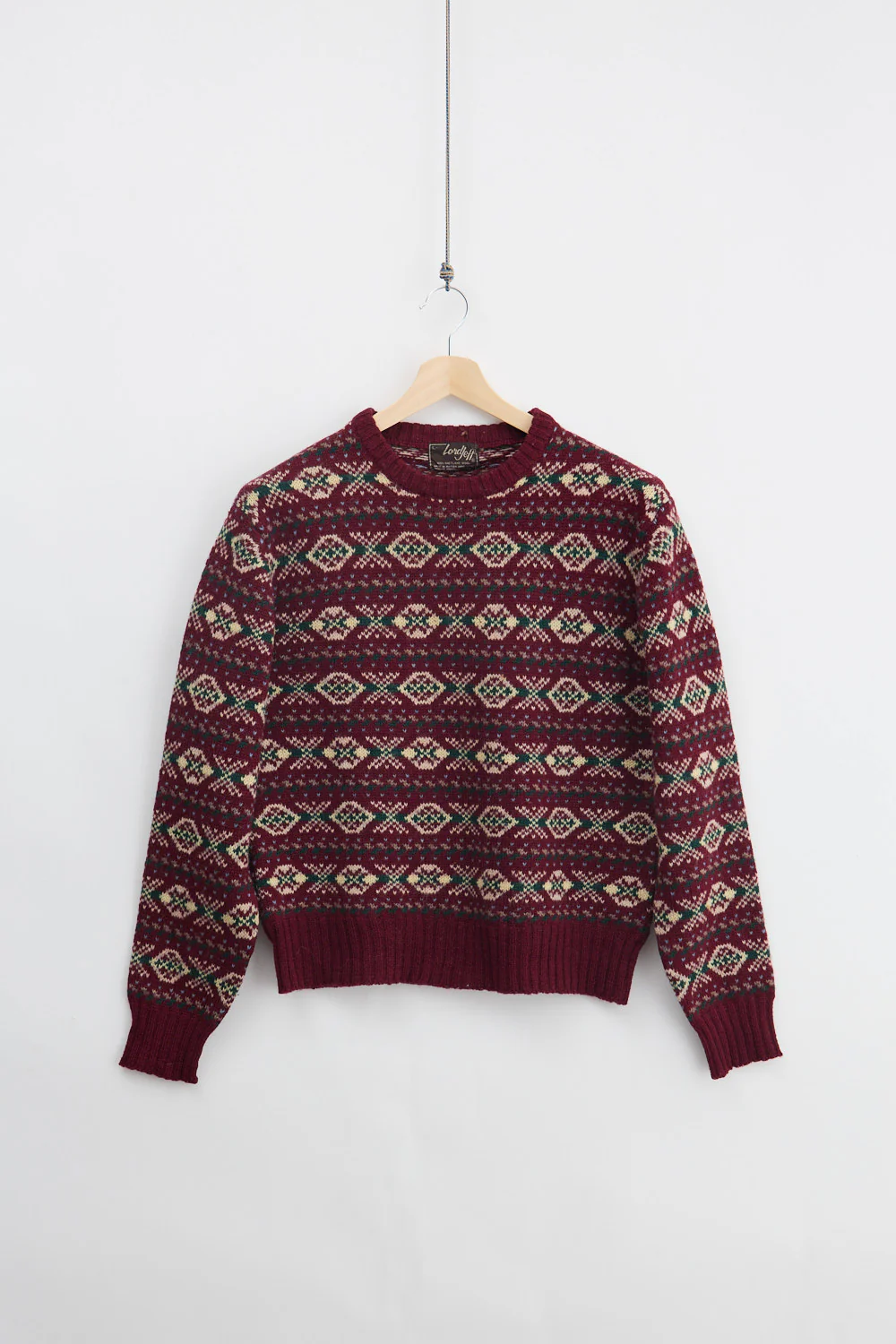 Traditional Wool Knit Sweater (L)