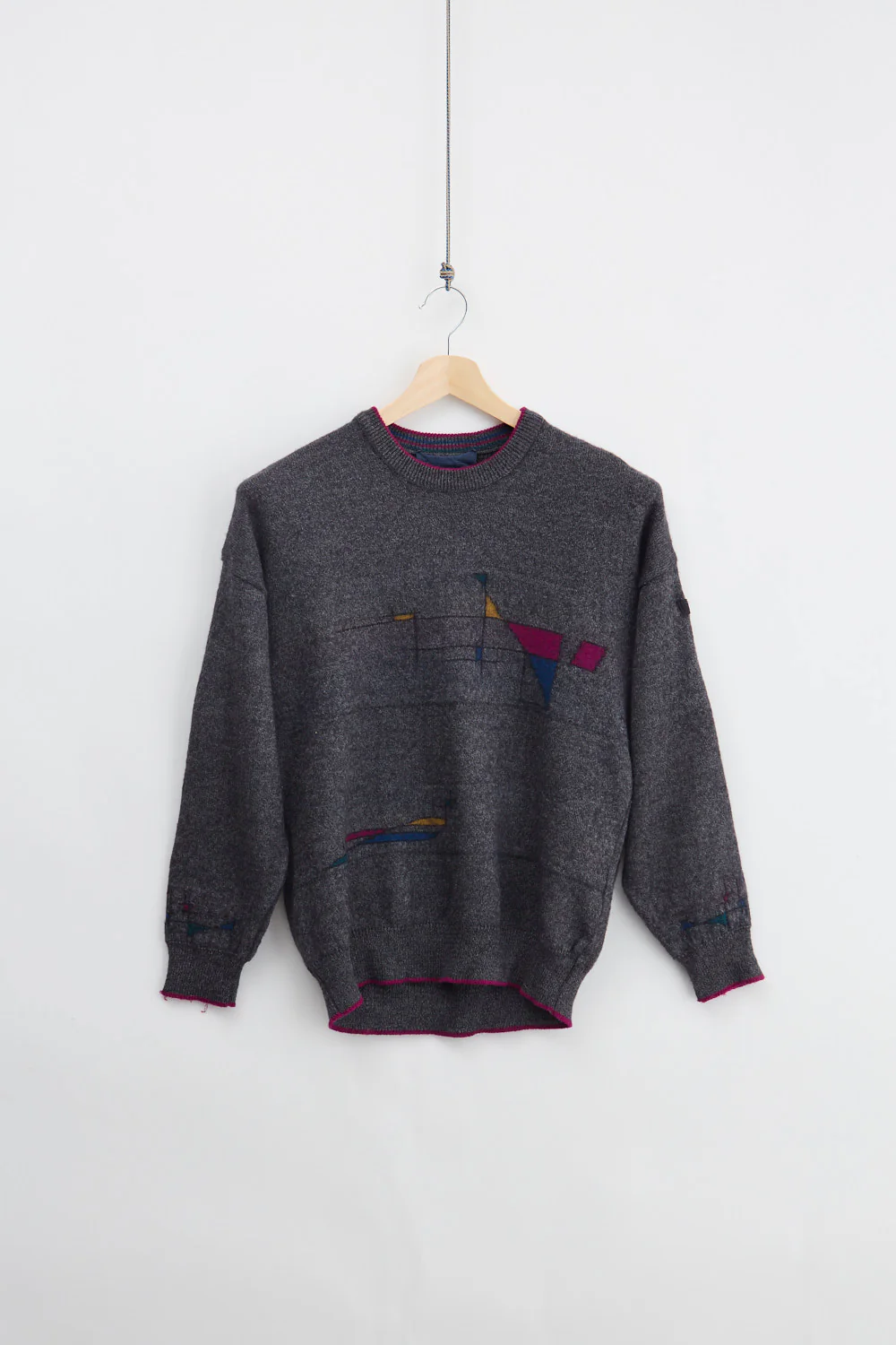Jaquard Wool Knit Sweater (M)