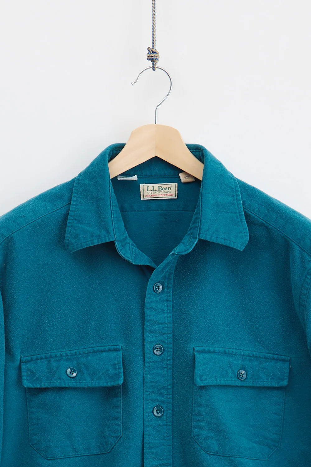 80's L.L. Bean Chamois Cloth Shirt (XL) - Image 2