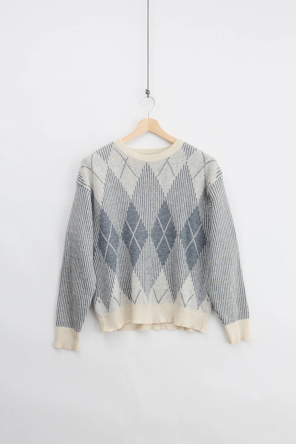 Jaquard Wool Knit Sweater (S)