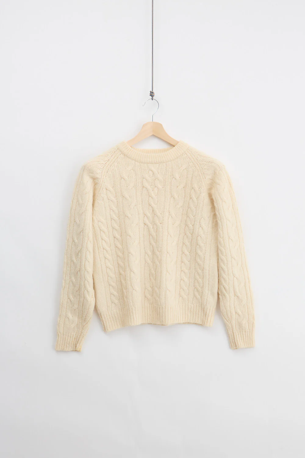 Wool Cable Knit Sweater (M)