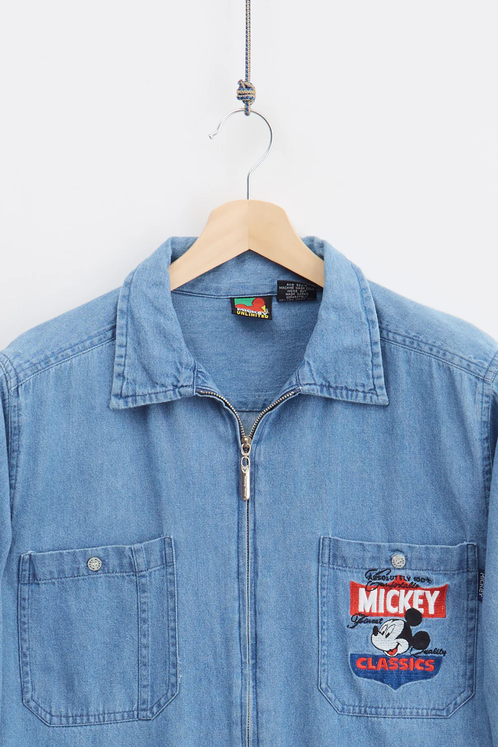 Disney Mickey Mouse Denim Shirt (M) - Image 2