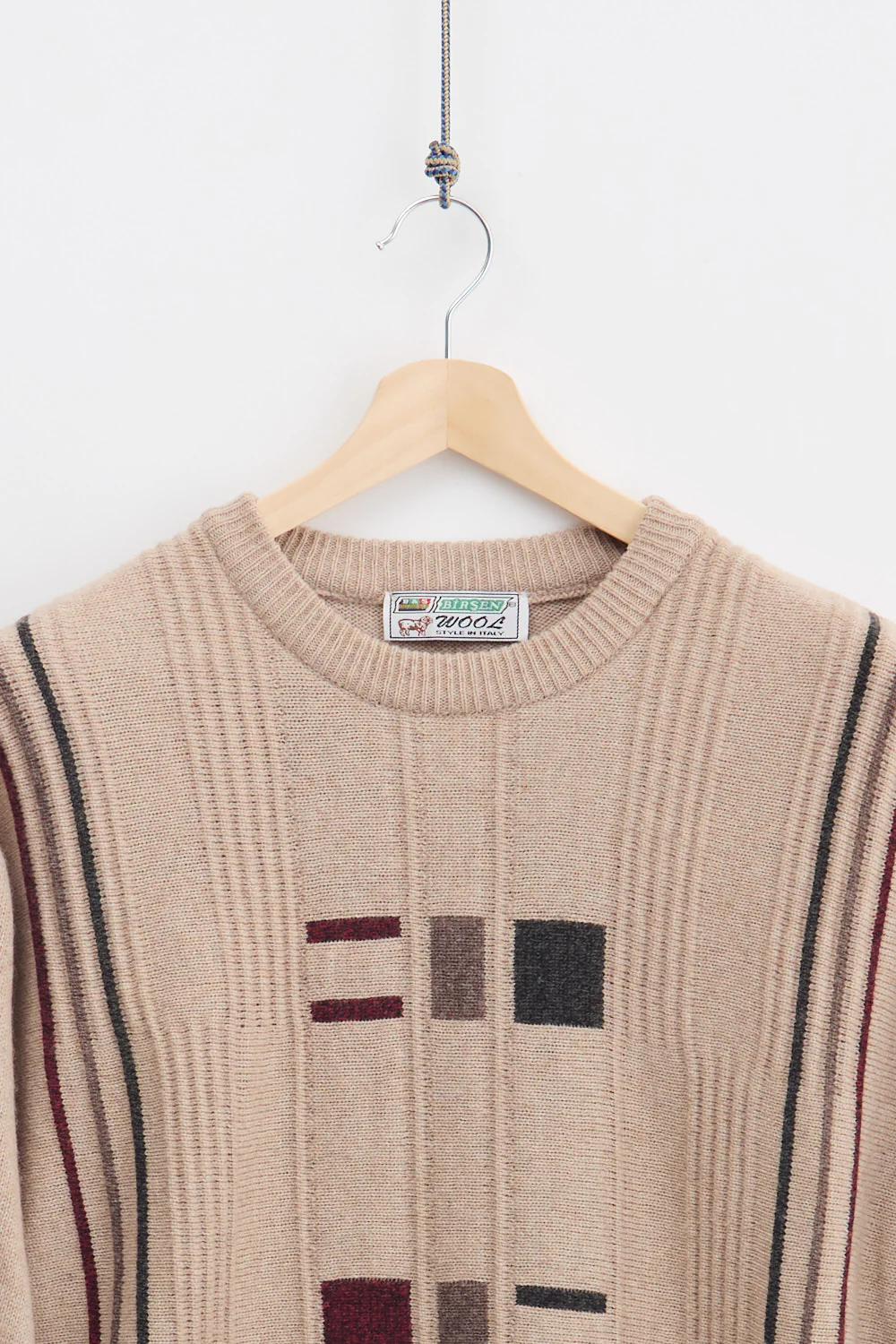 Jaquard Wool Knit Sweater (XL) - Image 3