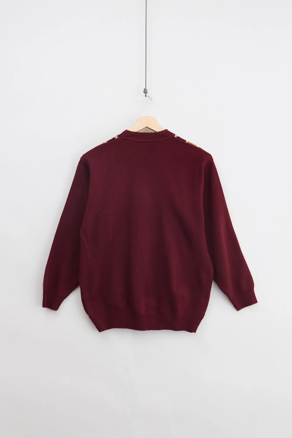 Jaquard Wool Knit Sweater (L) - Image 2