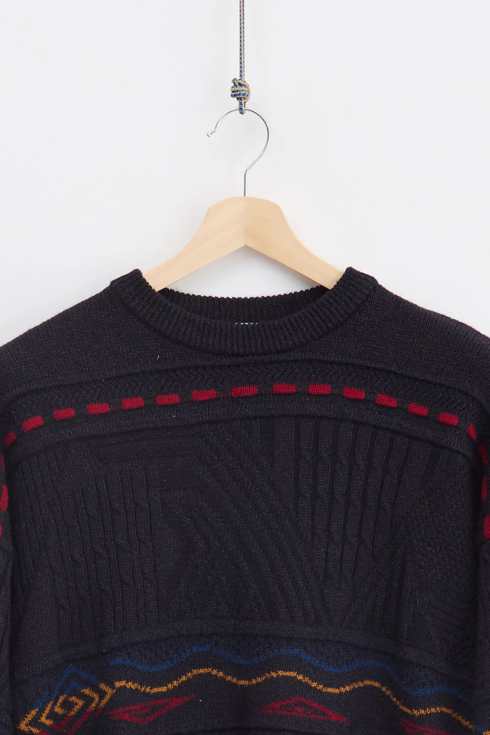Jaquard Wool Knit Sweater (L) - Image 2