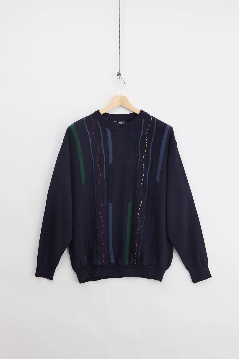 Jaquard Wool Knit Sweater (L)