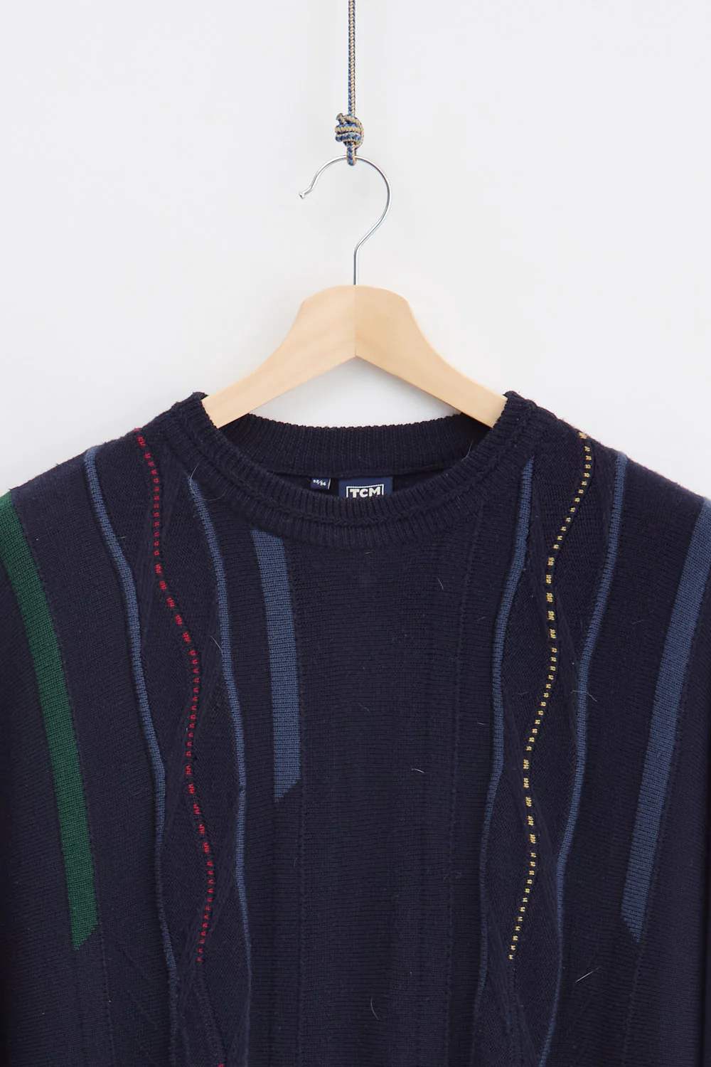 Jaquard Wool Knit Sweater (L) - Image 3