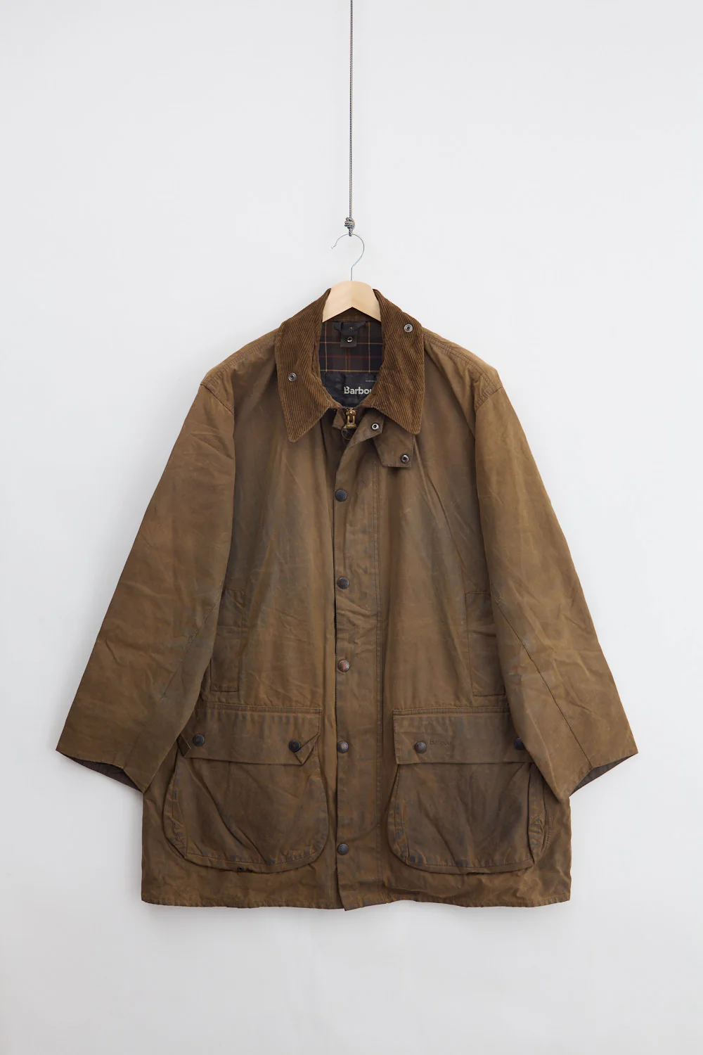 00's Barbour Classic Northumbria Waxed Coat (XL)