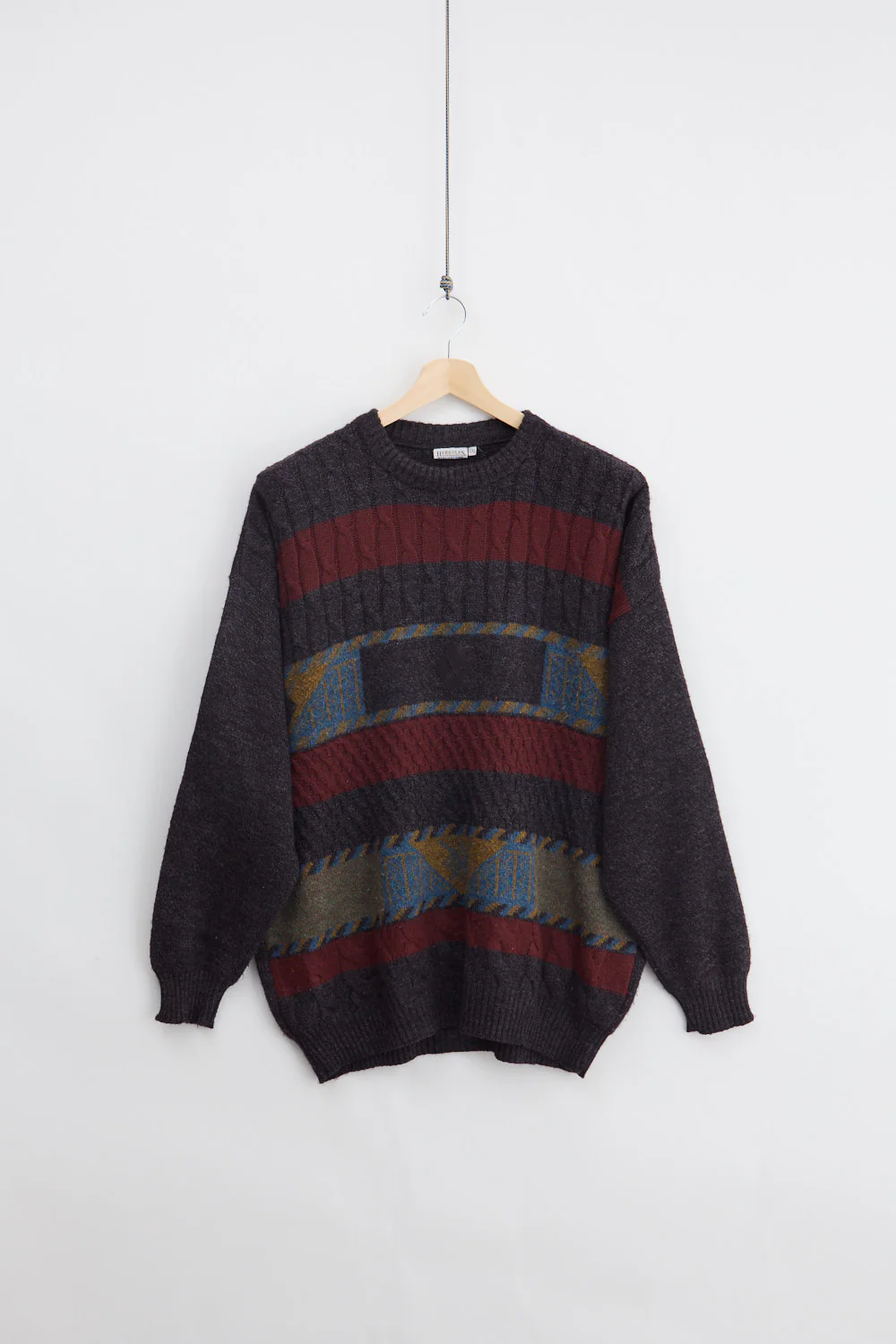 Jaquard Wool Knit Sweater (2XL)