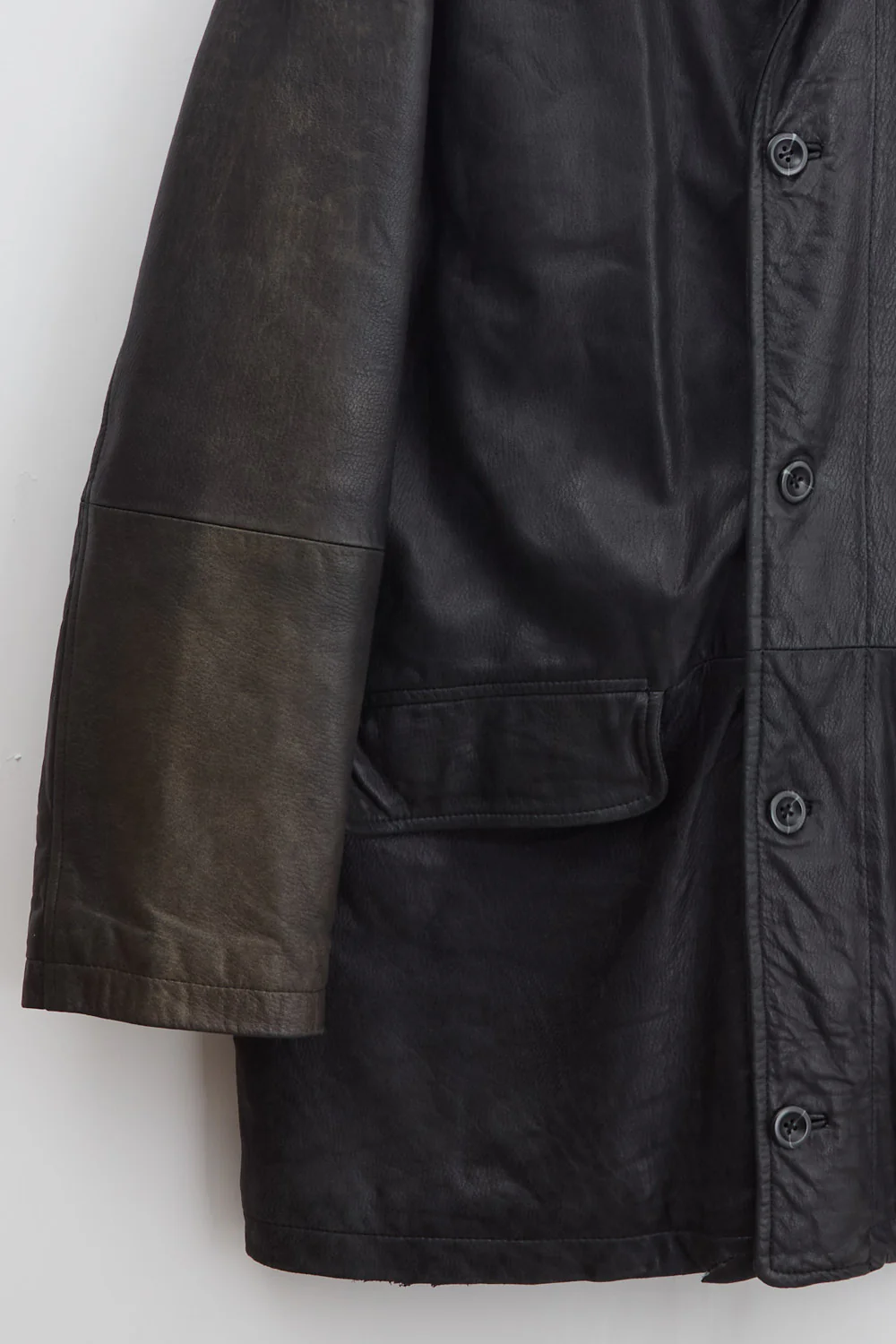 Heavyweight Leather Car Coat (XL) - Image 3
