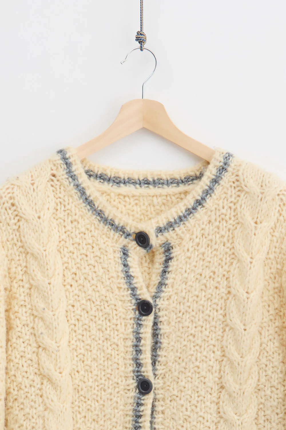 Button-Up Cardigan Knit Sweater (M) - Image 2