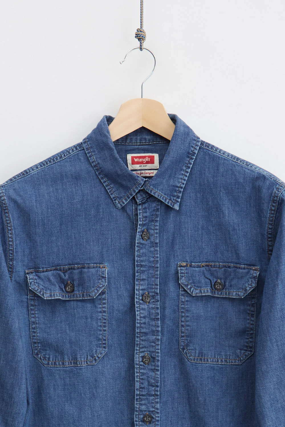 Wrangler Denim Shirt (M) - Image 2